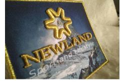 China 3D Raised Logo Woven Custom Embroidered Patches Sew On Cloth Badges supplier