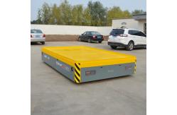 China 5 Tons Industrial Transfer Trolley , Wireless Automated Transfer Cart With Steel Plate supplier