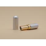 Slim Matt Silver Custom Lip Balm Tubes 4.5g Aluminum Appearance Material