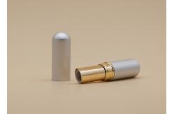 China Slim Matt Silver Custom Lip Balm Tubes 4.5g Aluminum Appearance Material supplier