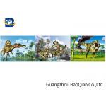 Customized Dinosaur 3D Lenticular Printing With Framed , 3D Lenticular Flip Picture for sale