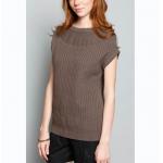 WOMEN'S 100% COTTON SLEEVELESS KNITTED SWEATER for sale