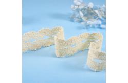 China Crocheted Beige White Black Cotton Lace Trim Crochet Ribbon Lace supplier