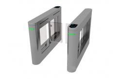 China SS316 Acrylic Swing Turnstile Barrier Arms Synchronization For Office Building supplier