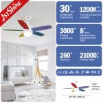 Remote Control Ceiling Fan with Noiseless Operation and Lighting Solutions Service