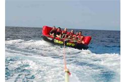 China Crazy 4 Riders Inflatable Water Sofa / Towable Ski Tube CE ROHS UL supplier