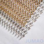 Stylish Texture Metal Mesh Curtains Coil Space Dividers For Club Hotels for sale