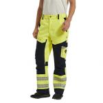 High Visibility Color CVC Flame Resistant Safety Trousers With Reflective Tapes for sale