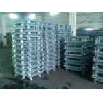 High Strength Industrial Metal Pallet Cages Warehousing / Component Storage