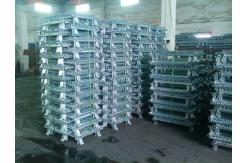 China High Strength Industrial Metal Pallet Cages Warehousing / Component Storage supplier