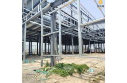China Unmanned Operation Prefabricated Warehouse With Sliding Door Functionality supplier