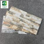Grey Glazed Ceramic Tiles , Rectangle Decorative Ceramic Wall Tiles