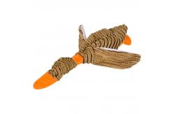 China Grey Beige Squeaky Dog 25cm Duck Plush Toys/pet toys supplier
