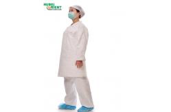 China 30G/M2 Tyvek Disposable Visitor Gown With Snap supplier