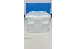 China Standard Size PP Plastic Attached Lid Containers Higher Loading Capacity supplier