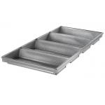 RK Bakeware China Foodservice NSF Nonstick Glaze 4 Strap Aluminized Steel Hearth Bread Pan for sale