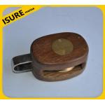 Bronze & Teak - Single Teak Block for marine for sale