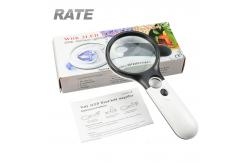 China Jewelry Loupe 45X Handheld Reading Magnifier 3 LED Light Reading Magnifying supplier