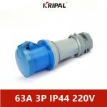 IEC standard Electrical Industrial Connectors 63A 3 Pole 220V for sale