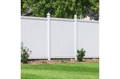 China Virgin Material PVC Privacy Fence White Vinyl Outdoor Backyard Garden Fence supplier