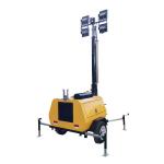 Diesel Light Tower With 4*400W LED Lamps For Road Construction Works for sale