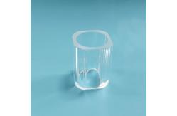 China Stable Structure Fused Quartz Machining Precision Dimension Glass Component 18×13×21mm supplier