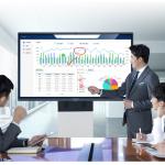 Portable Smart Interactive Whiteboard 75 86 100 Inch 0.8ms Fluent Writing