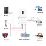 48V 5kw 6kw 7.6kw 10kw 11.4kw Hybrid Inverter On/Off Grid Solar Inverter Split Phase Pure Sine Wave Solar Inverter with MPPT for sale
