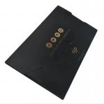Burgundy Velvet Wedding Cards Envelope Gold Foil Print Velvet Wedding Invitation Cards for sale