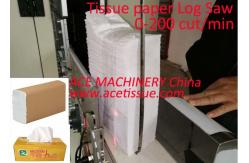 China Facial Tissue Single Channel Log Saw Cutting Machine Fully Automatic supplier