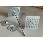 China Galvanized Steel Perforated Base Insulation Pin & Clip 3x125mm For Installing Rock Wool Insulation for sale