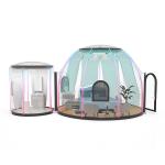 Dome Shaped Glamping Bubble Tent ROSH Customized Fire Retardant for sale