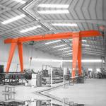 16 Tons Span 8M Single Girder Gantry Crane With Electric hoist A3 Level for sale