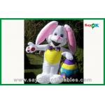 Outdoor Christmas Lovely Inflatable Rabbit For Advertisement 210D Oxford Cloth for sale