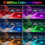 Night Parties Led Ambient Lighting Car Four Mode Bluetooth Interior Car Ambient Lighting for sale