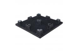 China Multi Size Lightweight Plastic Pallet Black Euro HDPE Pallets supplier