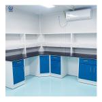 Educational Institutions Modern Laboratory Wall Bench With Wall-mounted Structure