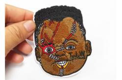 China Rock  Cool Embroidered Patches No Minimum Customized Pattern And Size supplier