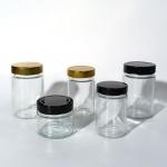 Food Factory Use 1Oz 4Oz 8Oz Round Shaped Clear Empty Storage Container Glass Jelly Jam Honey Sauce Jar for sale