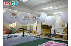China Logo Printing Inflatable Stand Lighted Balloon With Stainless Steel 190T Nylon supplier