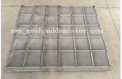 China 0.15mm Knitted High Density Wire Mesh Demister Pad With Bracket supplier