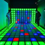 Activate Interactive LED Floor Game Interactive Lighting Game Grid Jumping Floor Active LED Dance Floor Tiles for sale