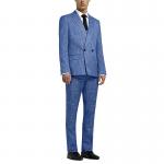 2PCS Custom Men'S Stylish Skinny Fit Houndstooth Tuxedo For Special Occasion Jacket Trousers for sale
