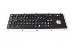 China Custom SS Vandalproof Sealed Black Metal Keyboard Interface PS2 / Usb Available supplier