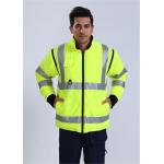 OEM 100% Polyester 300D*300D Oxford Lightweight Hi Vis Jacket For Cold for sale