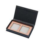 Black Cardboard Eyeshadow Packaging Embossed Logo Baked Eyeshade Palette for sale
