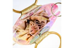 China BPA Free Iridescent Clear Holographic Purse For Women supplier