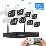 2MP 1080P NVR WiFi Camera Kit CCTV Wireless 8CH Tuya Smart Life for sale