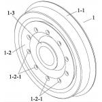 Forging Elastic Rubber Wheels Assembled With Tyres And Center Wheel Rubber for sale