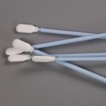 100mm Microfiber Polyester Tipped Swabs No Chemical Reaction Cleanroom Swab for sale